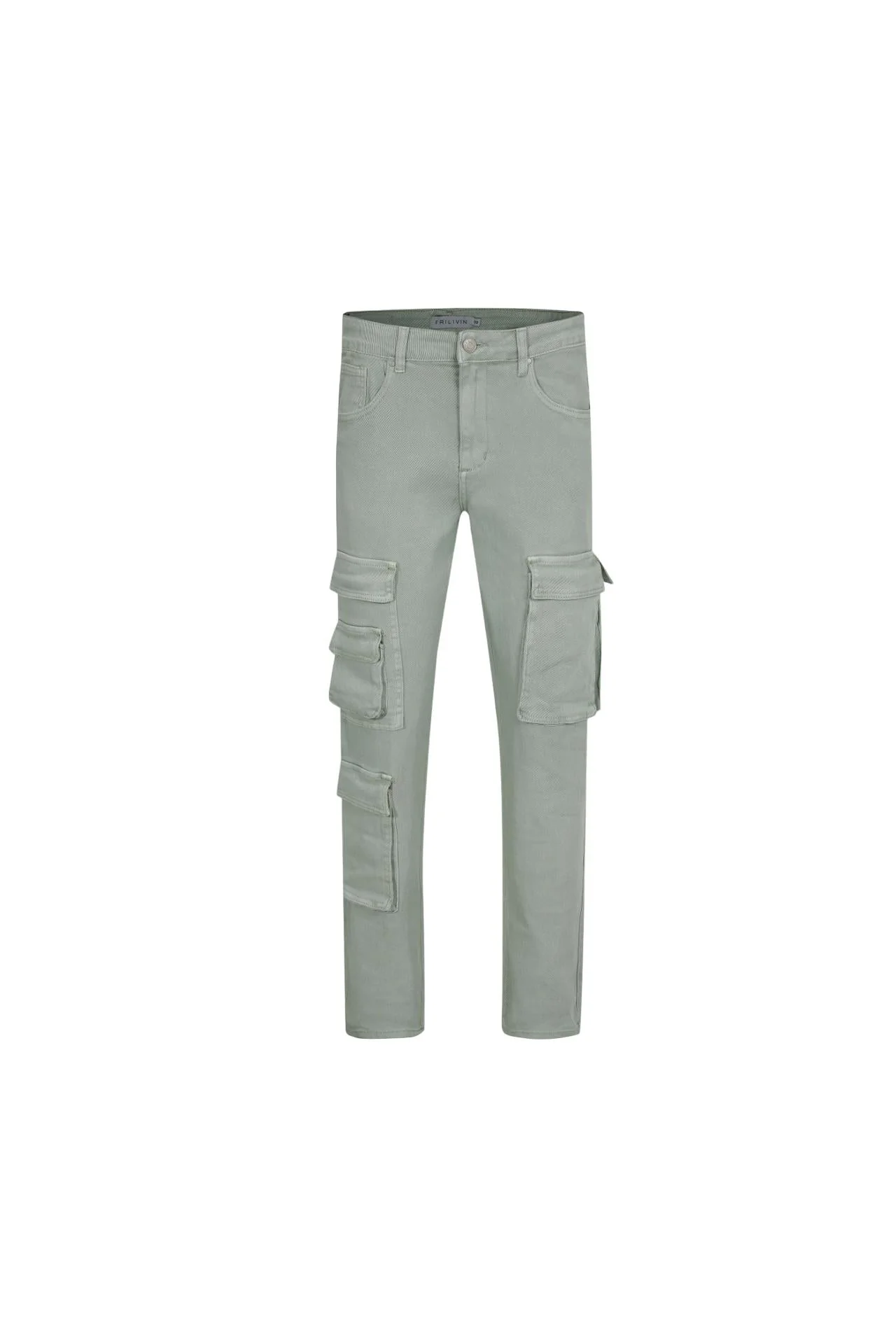 Jean regular fit à poches multiples - Image 3