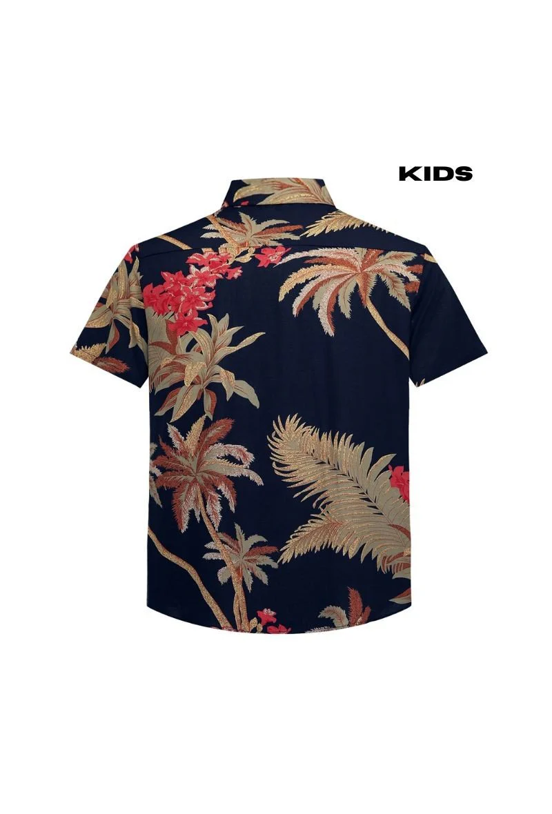 Kids enfant chemise manches courtes à imprimé fleuri - Image 4
