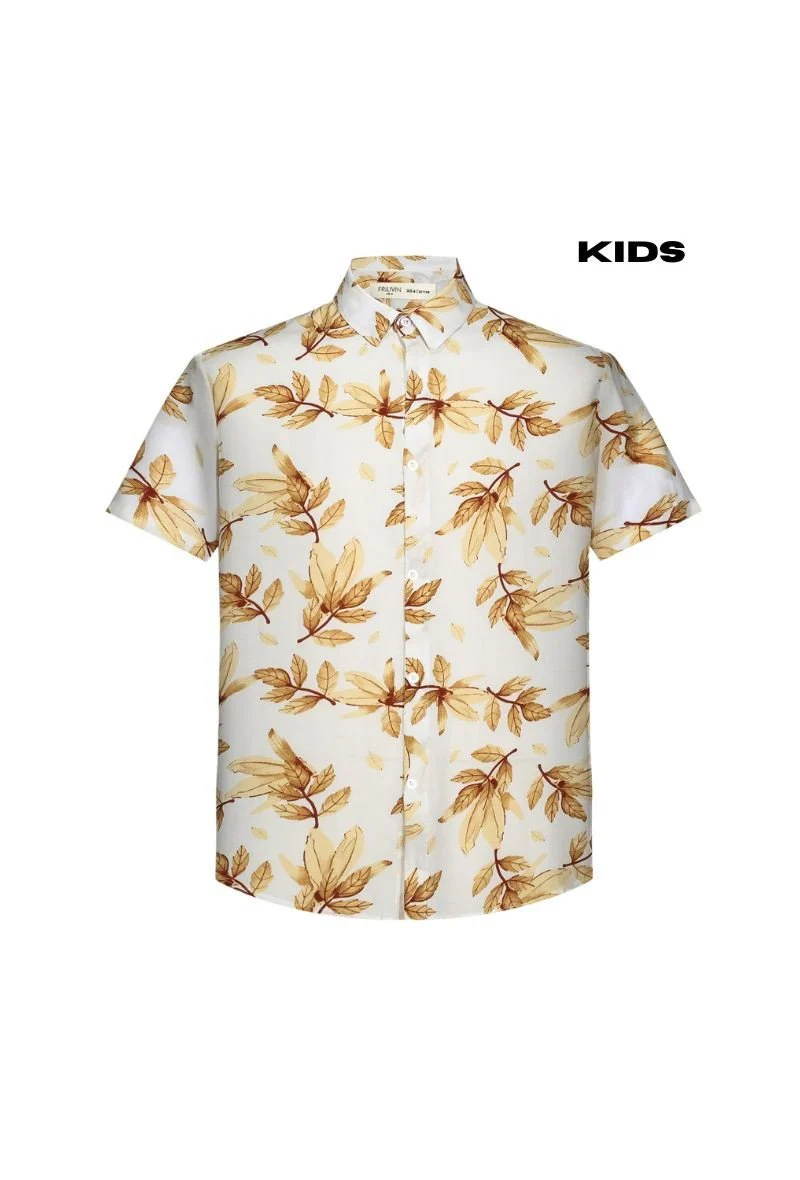 Kids enfant chemise manches courtes à imprimé fleuri - Image 10