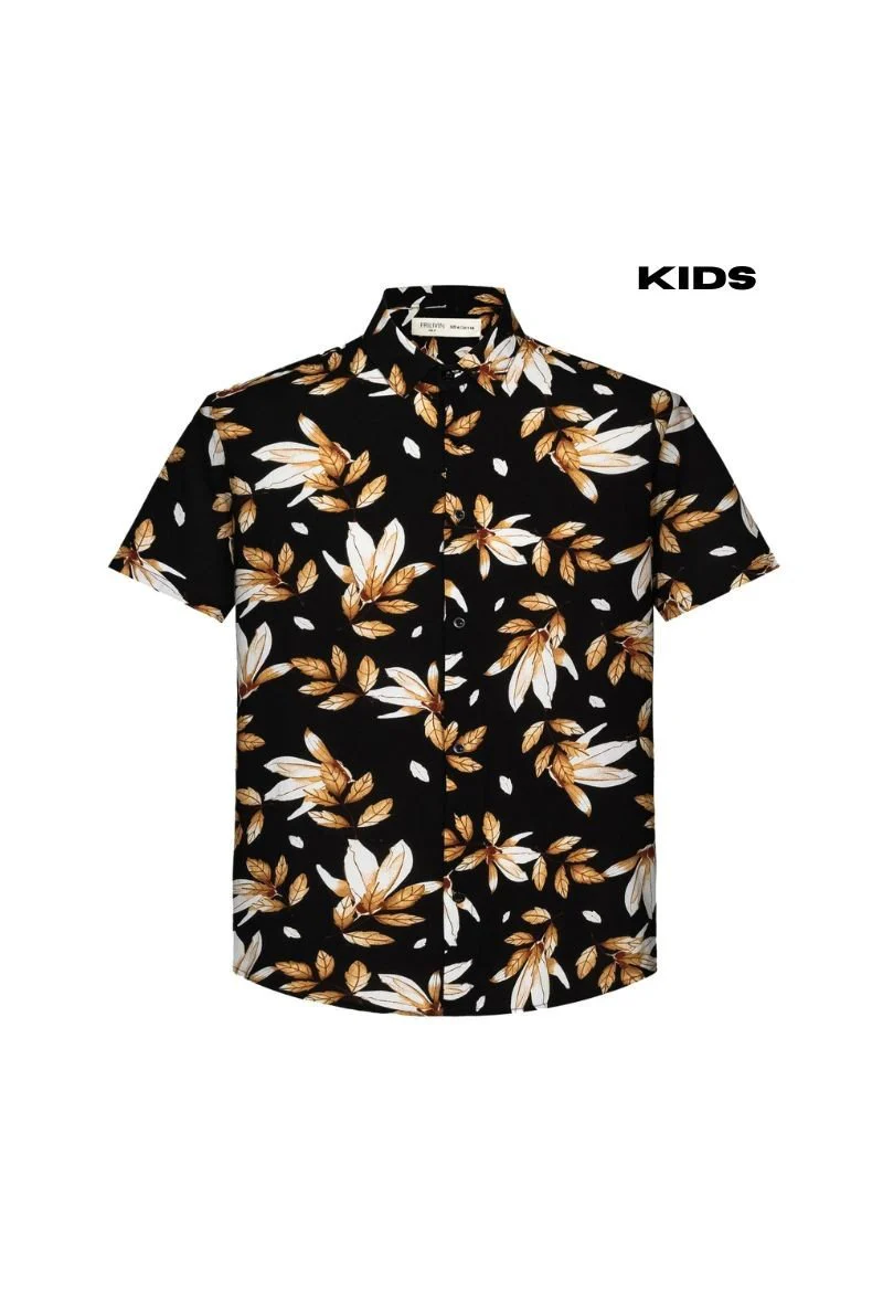 Kids enfant chemise manches courtes à imprimé fleuri - Image 11