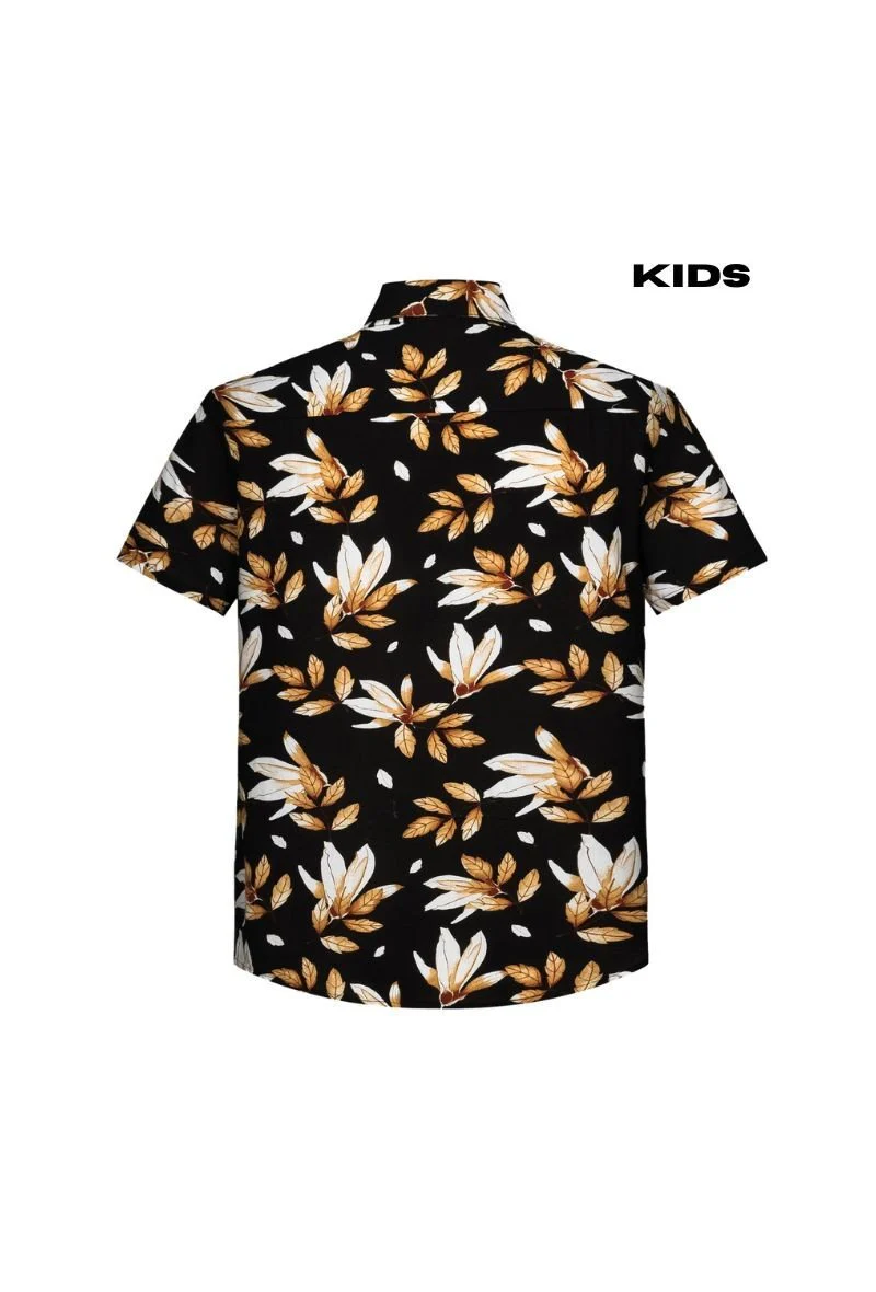 Kids enfant chemise manches courtes à imprimé fleuri - Image 12