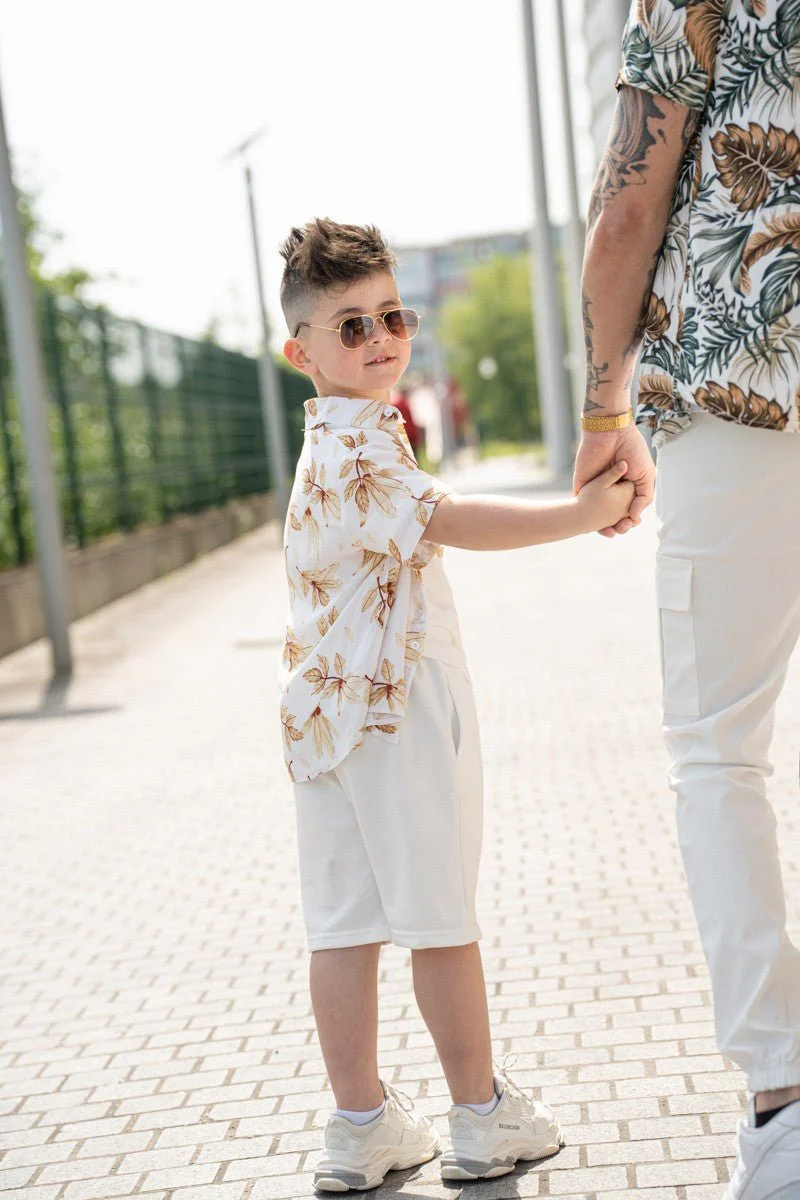 Kids enfant chemise manches courtes à imprimé fleuri - Image 5