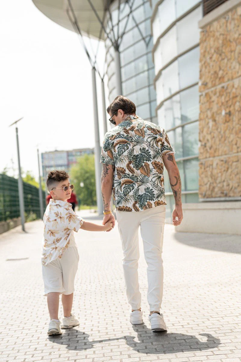 Kids enfant chemise manches courtes à imprimé fleuri - Image 8