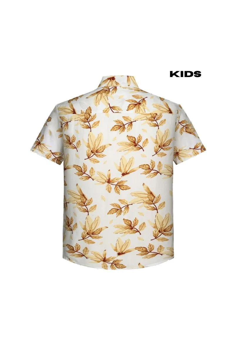 Kids enfant chemise manches courtes à imprimé fleuri - Image 9