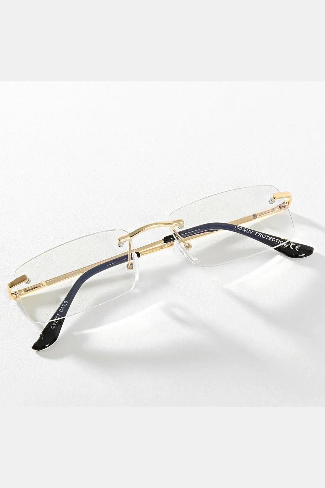 Lunettes rectangulaires sans monture - Image 2
