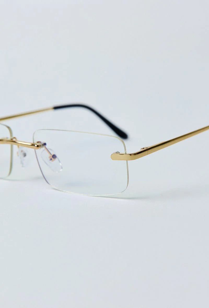 Lunettes rectangulaires sans monture - Image 3