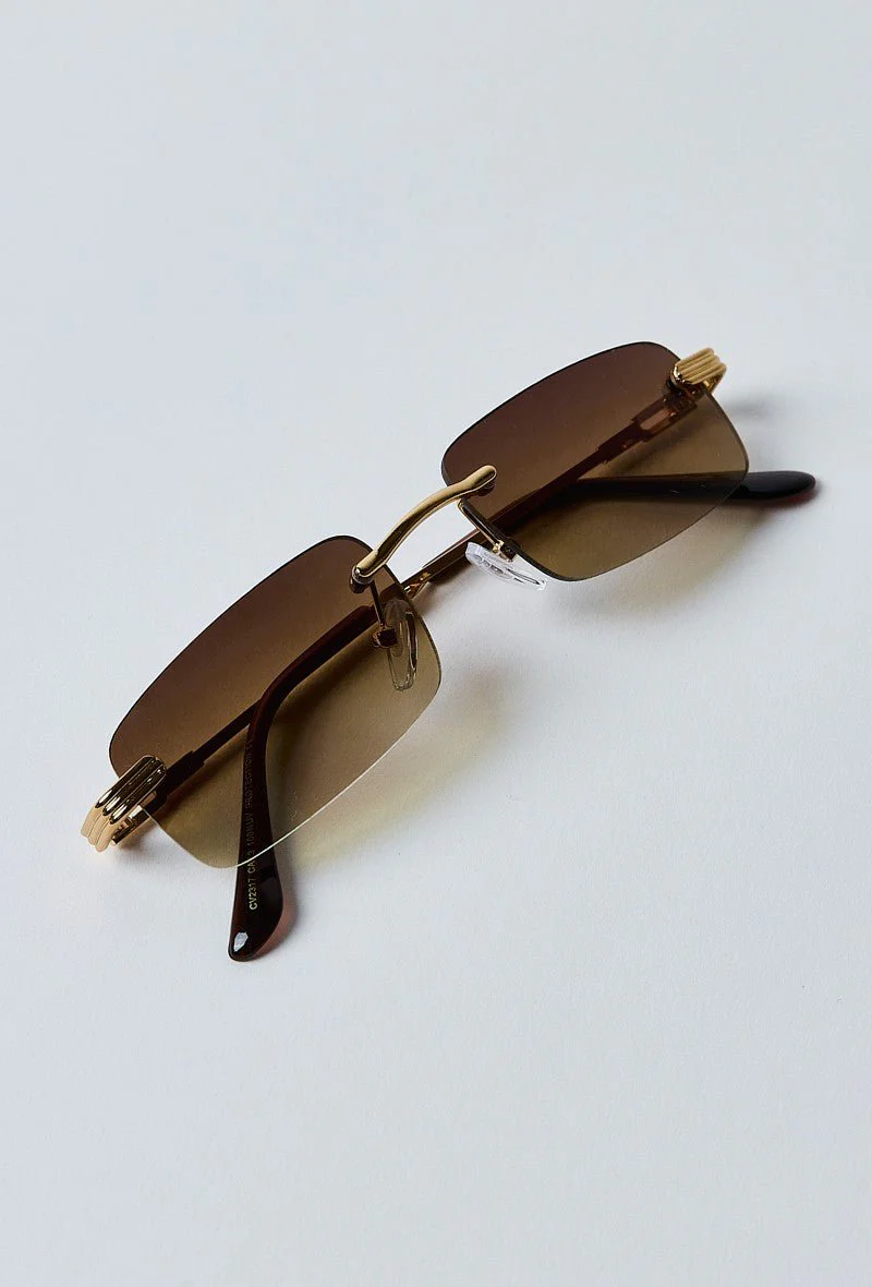 Lunettes rectangulaires sans monture - Image 32