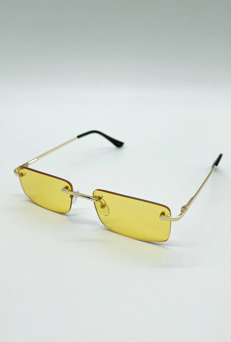 Lunettes rectangulaires sans monture - Image 33