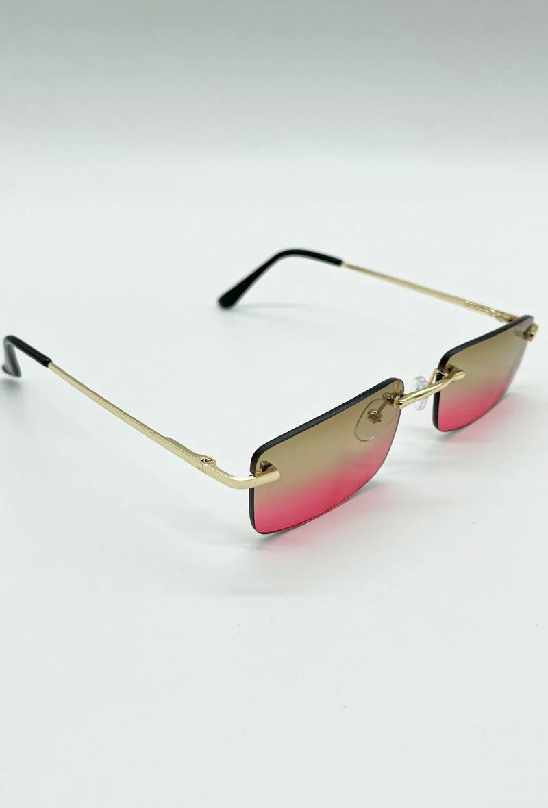 Lunettes rectangulaires sans monture - Image 40