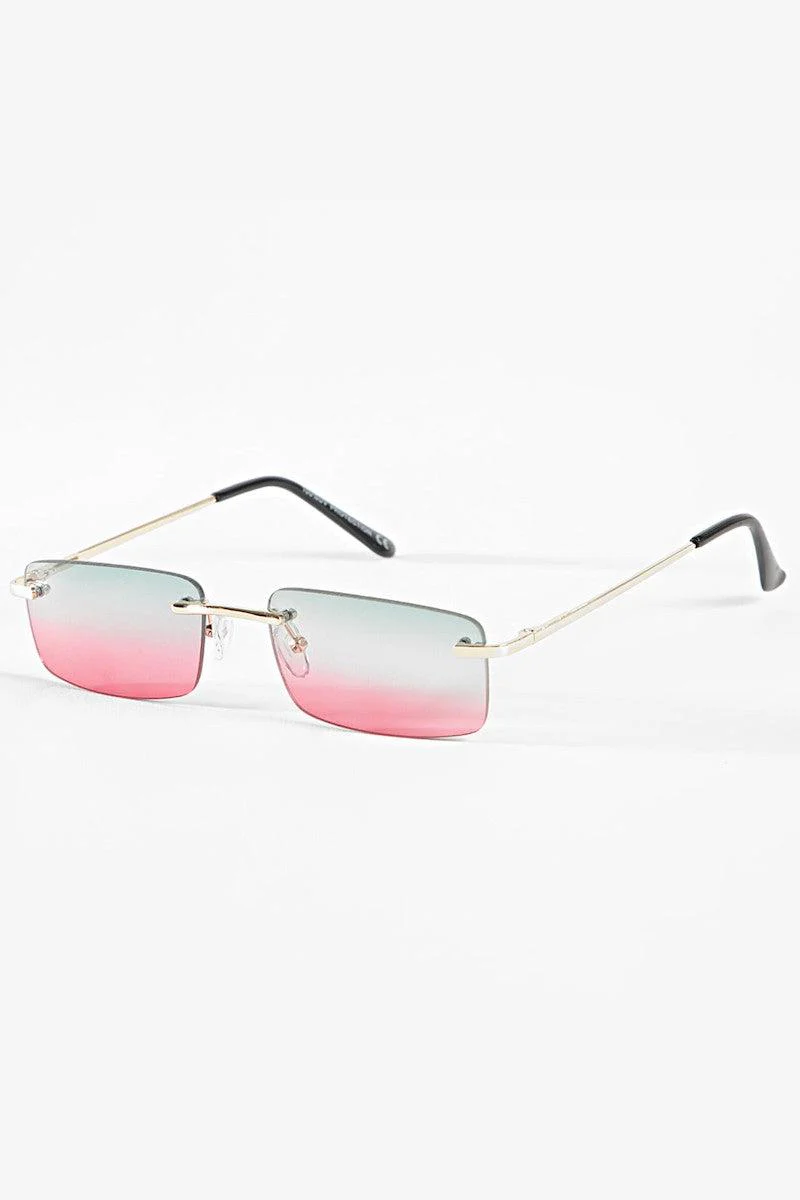 Lunettes rectangulaires sans monture - Image 53
