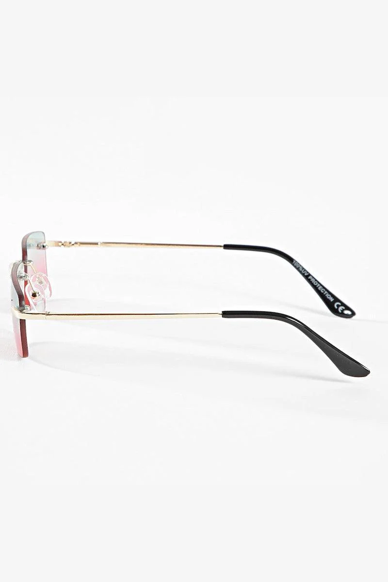 Lunettes rectangulaires sans monture - Image 55