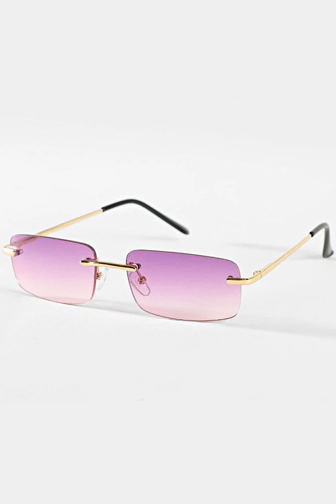 Lunettes rectangulaires sans monture - Image 61