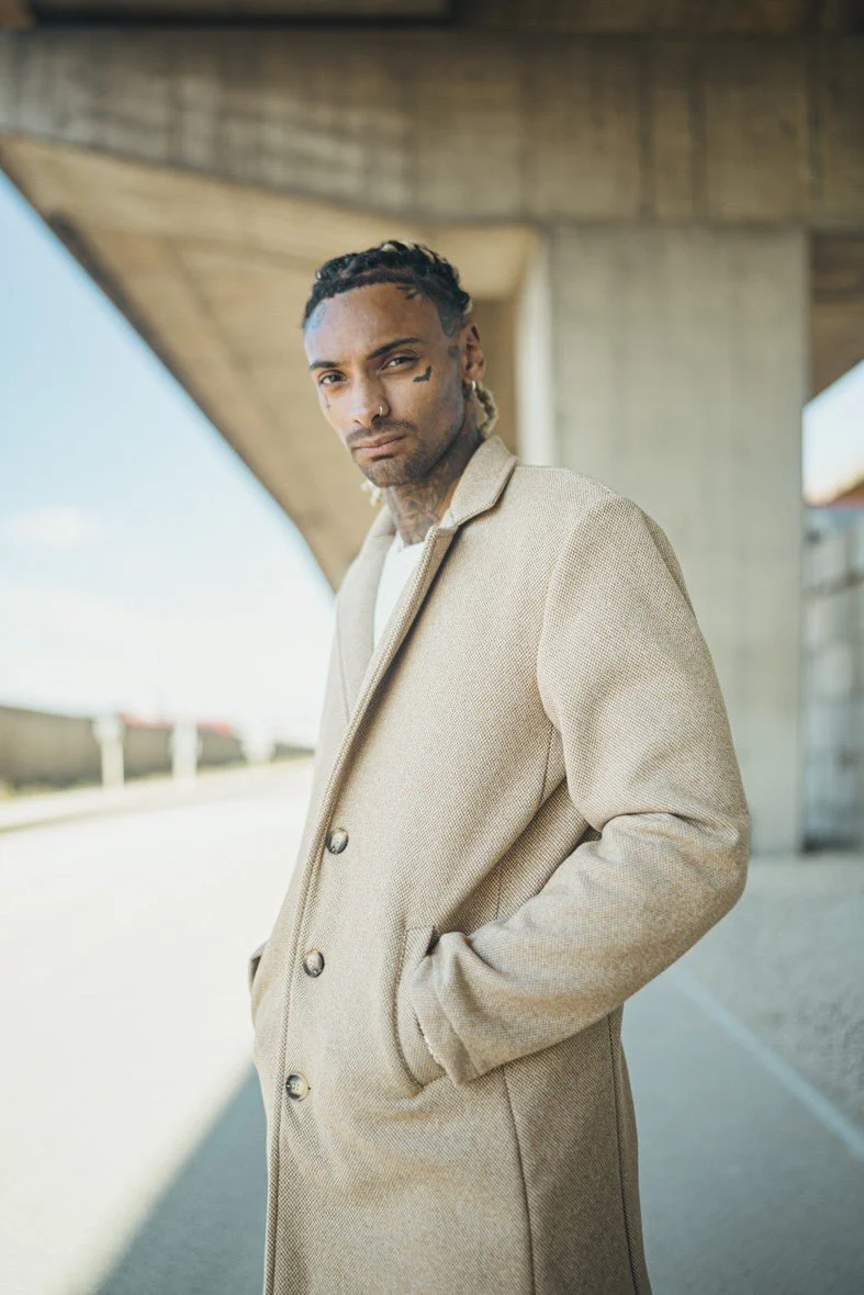 Manteau droit habillé