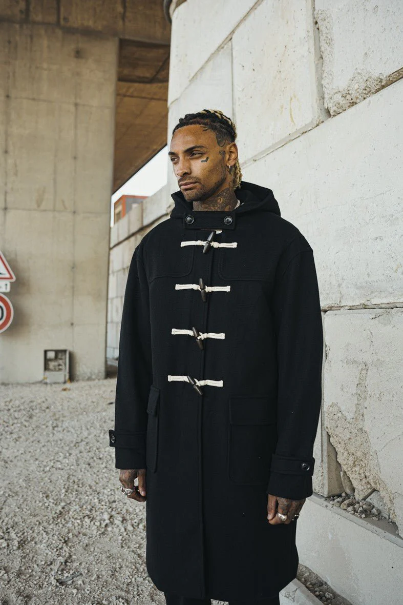 Manteau dufflecoat à capuche