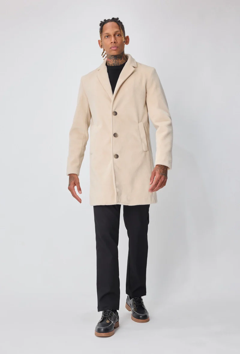 Manteau homme chic uni