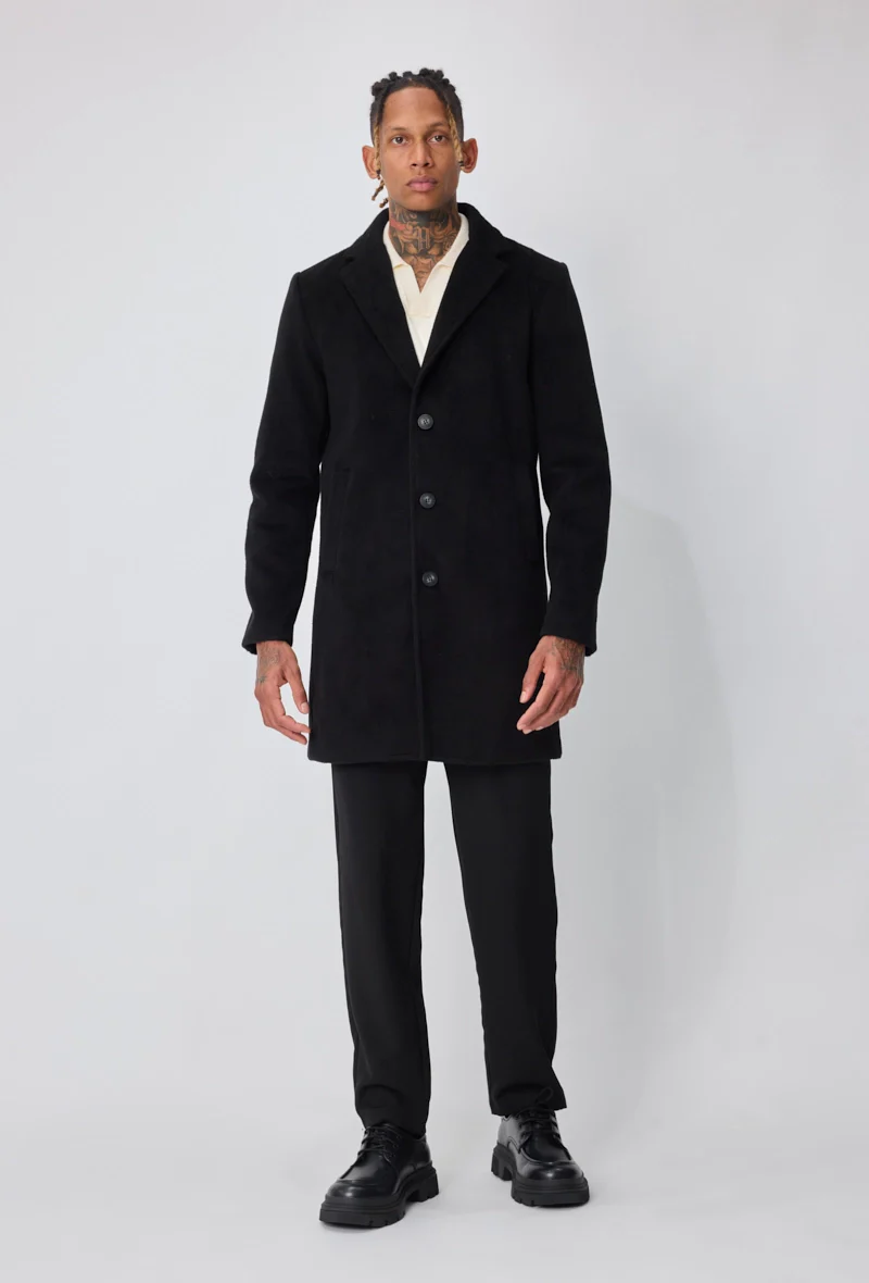 Manteau homme chic uni - Image 6