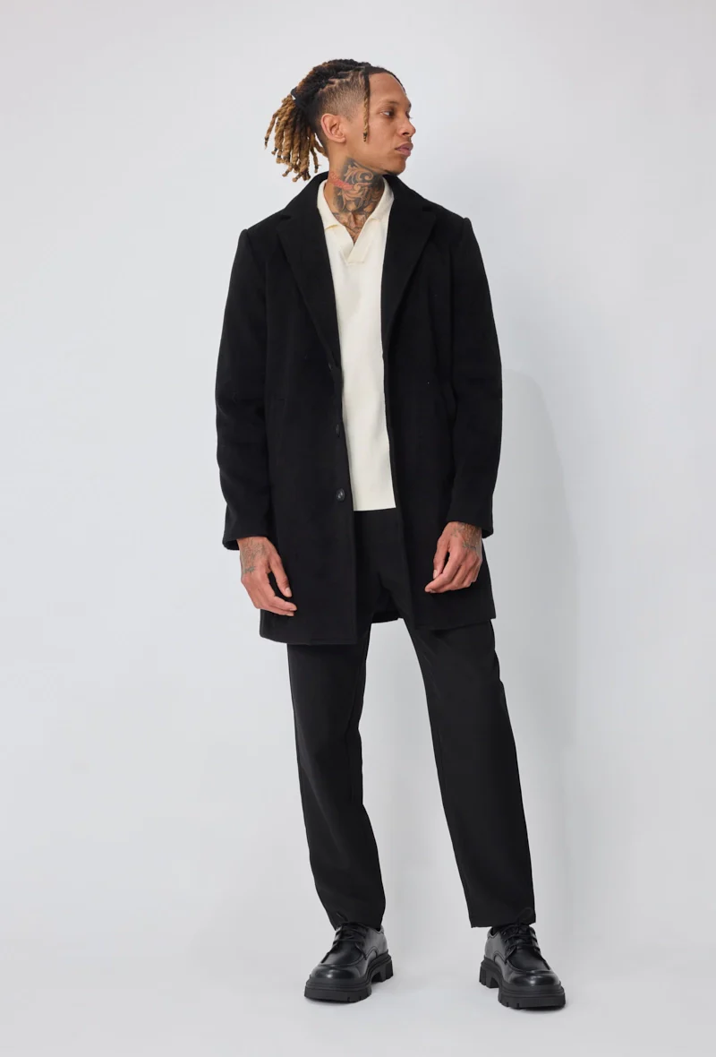 Manteau homme chic uni - Image 8