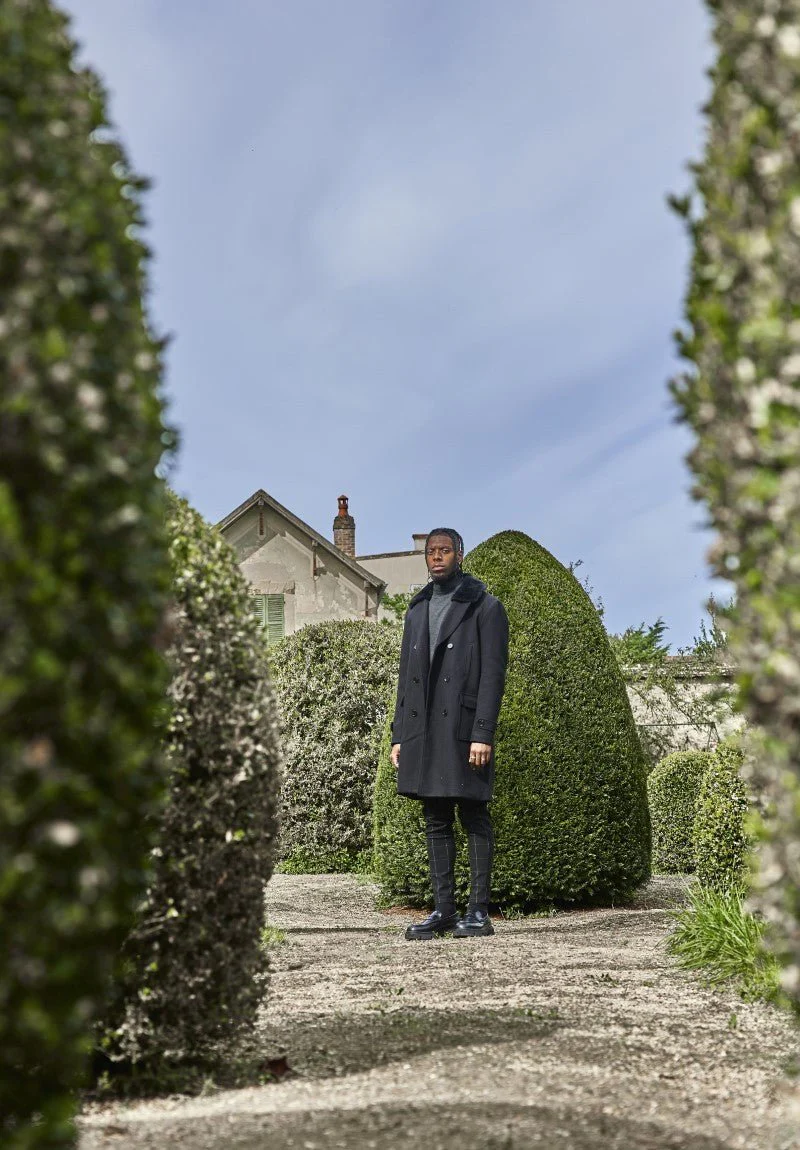 Manteau boutonné col à fourrure - Image 13