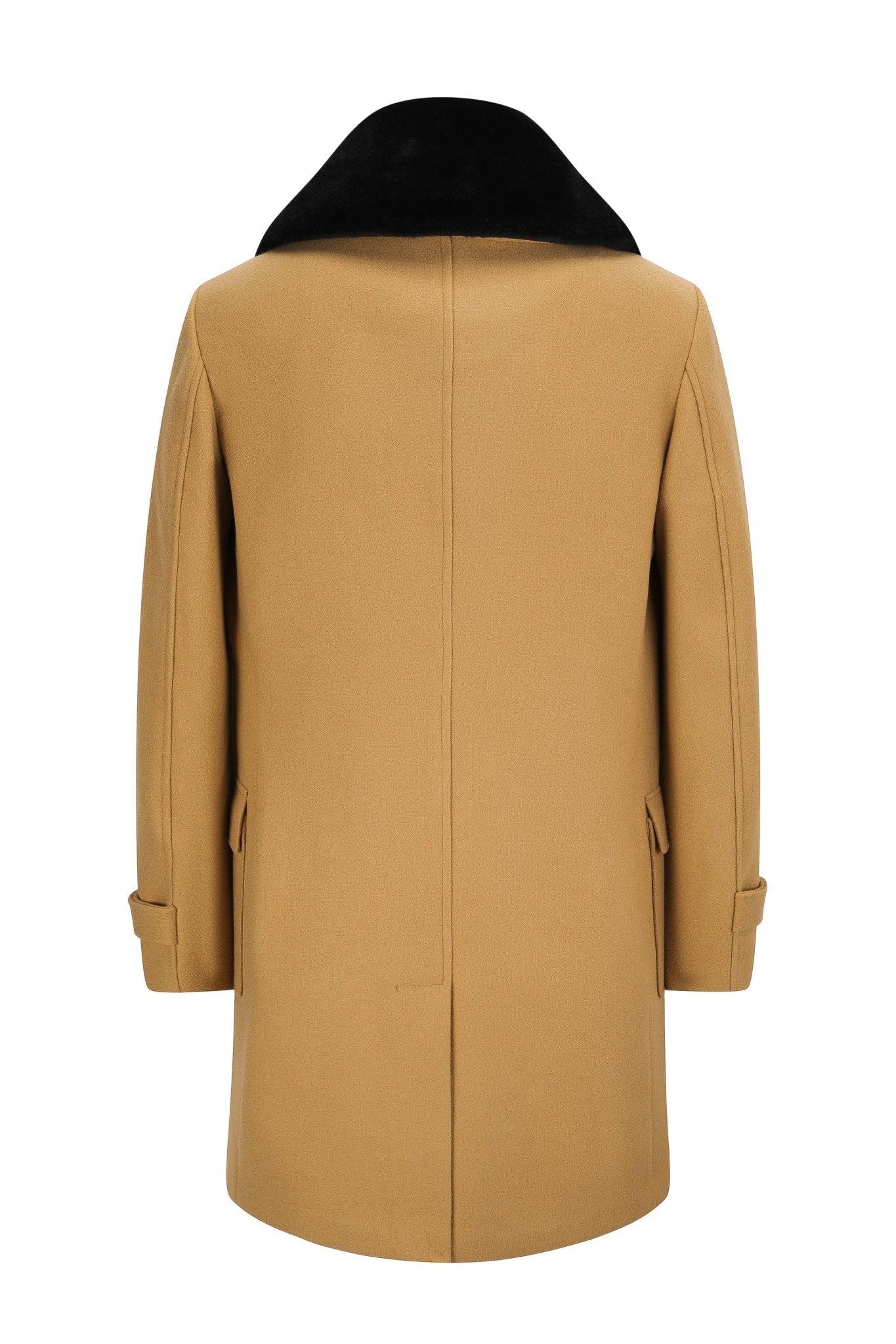 Manteau boutonné col à fourrure - Image 21