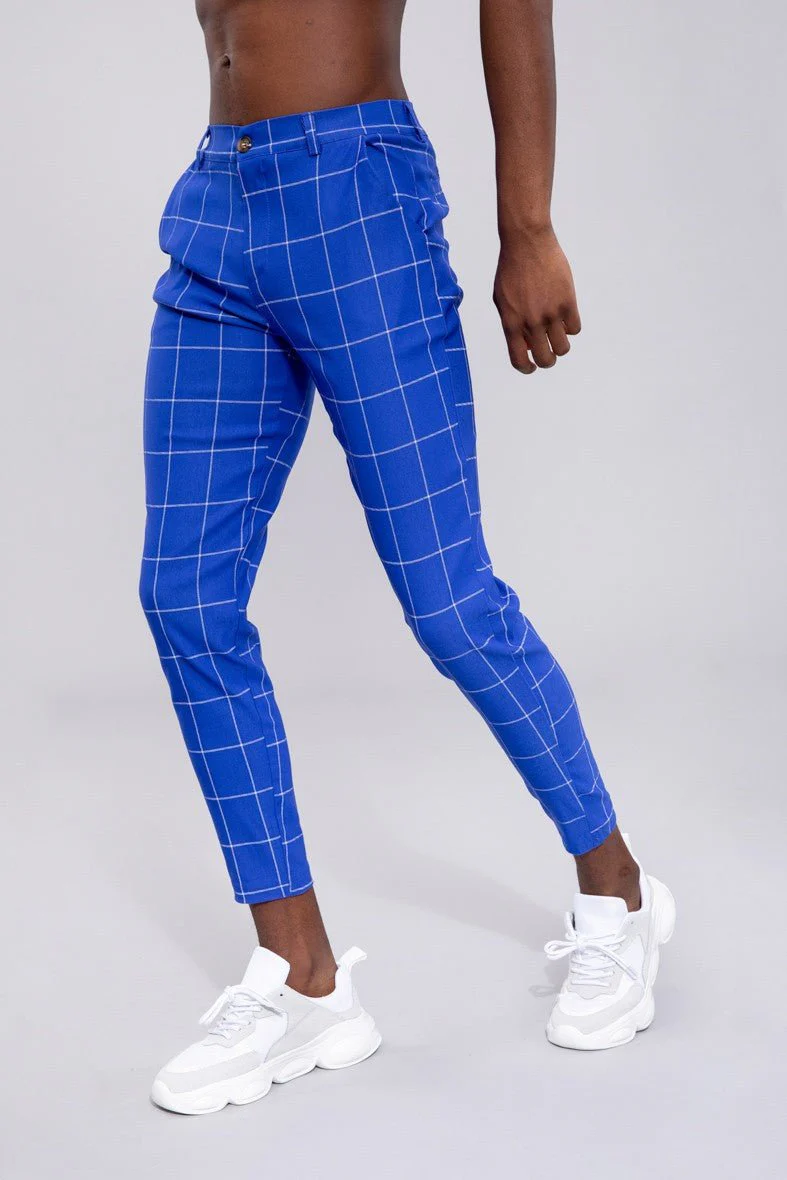 Pantalon à carreaux