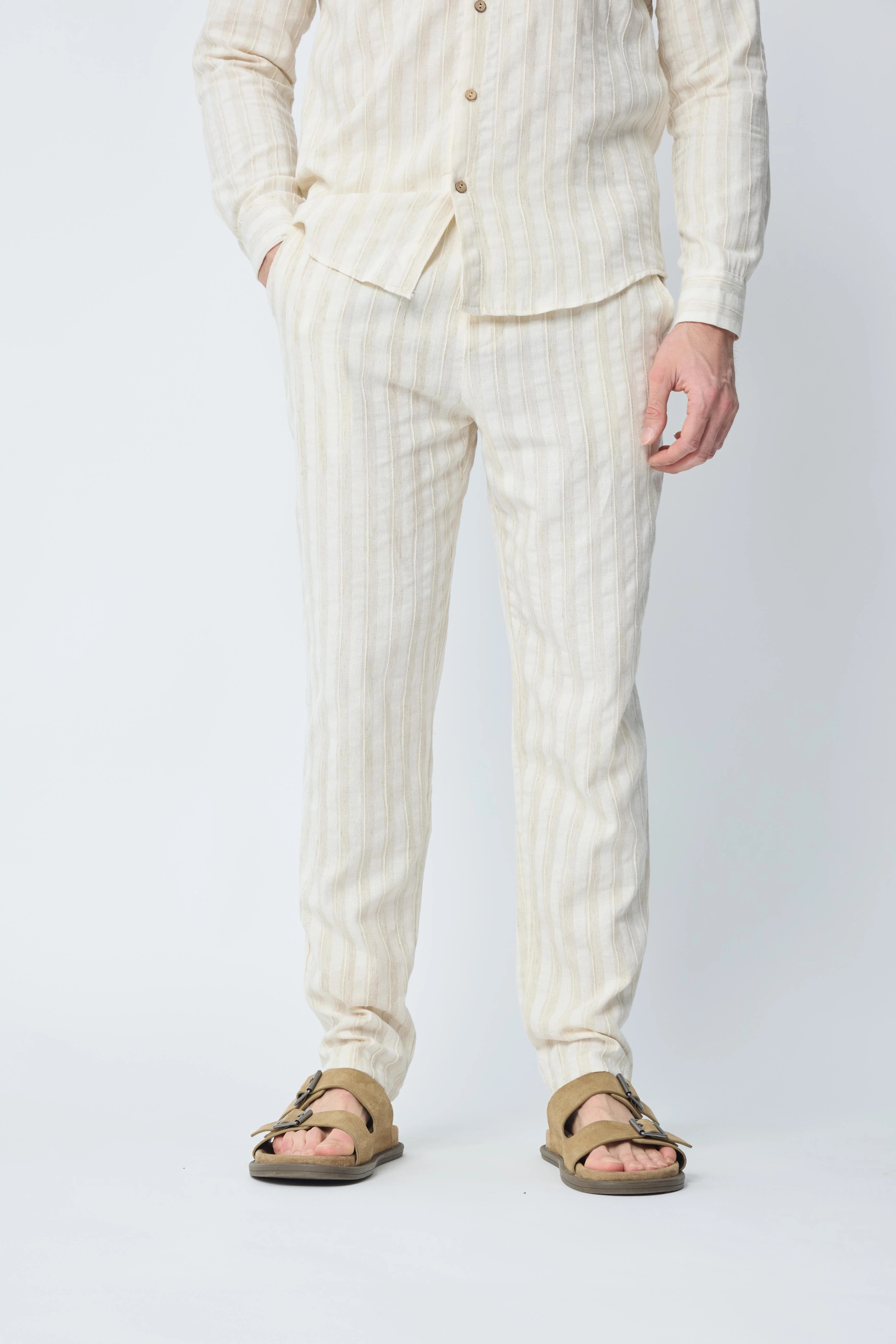 Pantalon à rayures