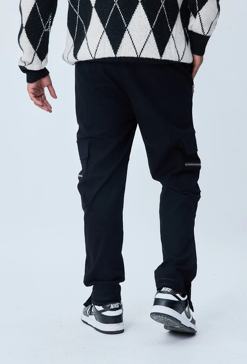Pantalon cargo jogger avec détail zippé - Image 4
