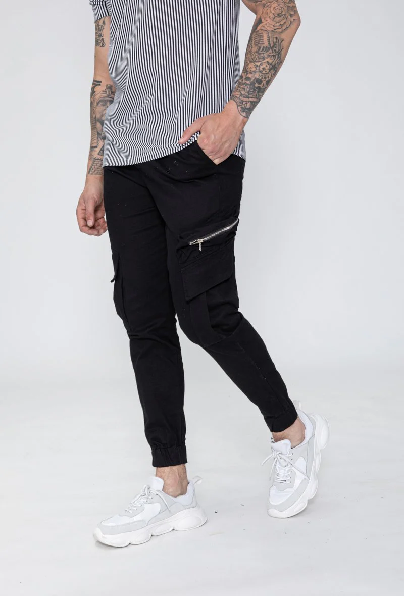Pantalon cargo jogger avec zip - Image 8