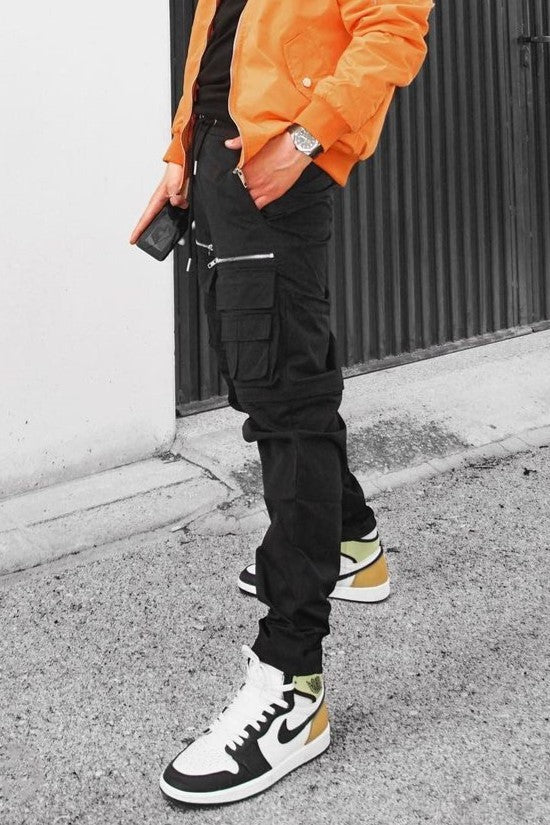 Pantalon cargo jogger multipoche à zip - Image 10