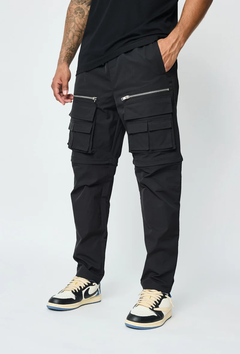Pantalon cargo jogger multipoche à zip - Image 12