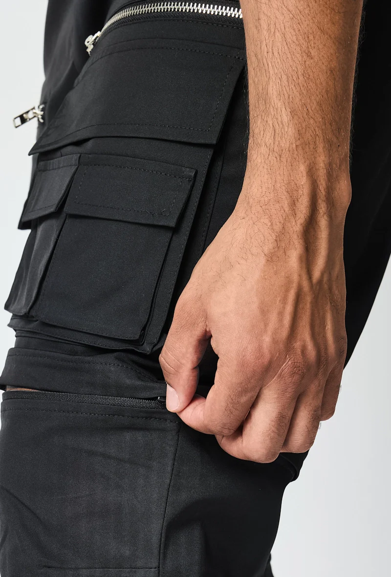 Pantalon cargo jogger multipoche à zip - Image 14