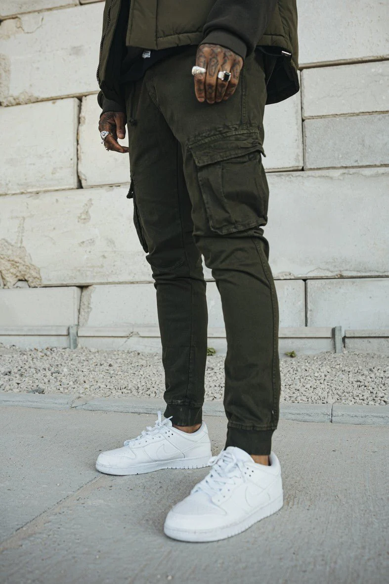 Pantalon cargo jogger treillis