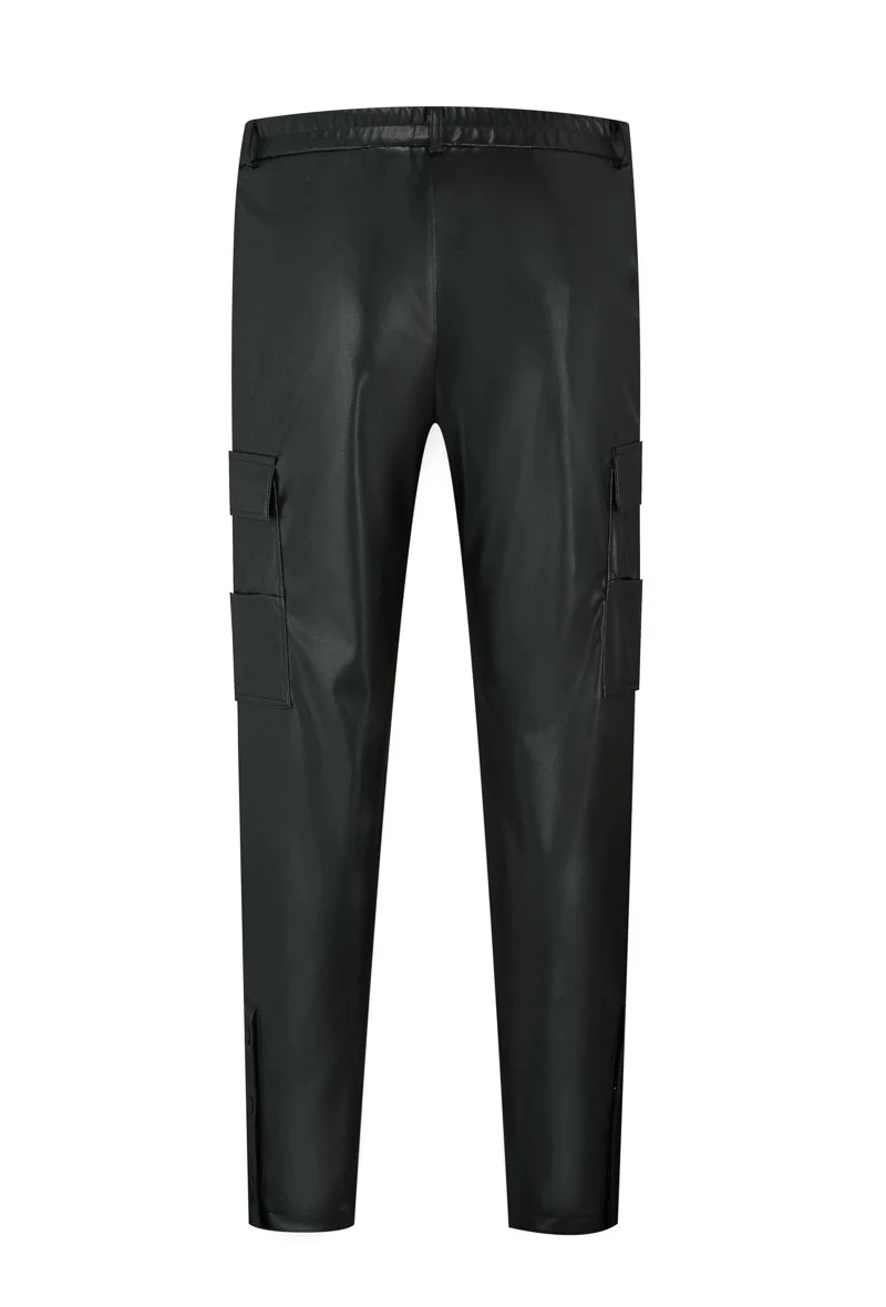 Pantalon cargo similicuire - Image 2