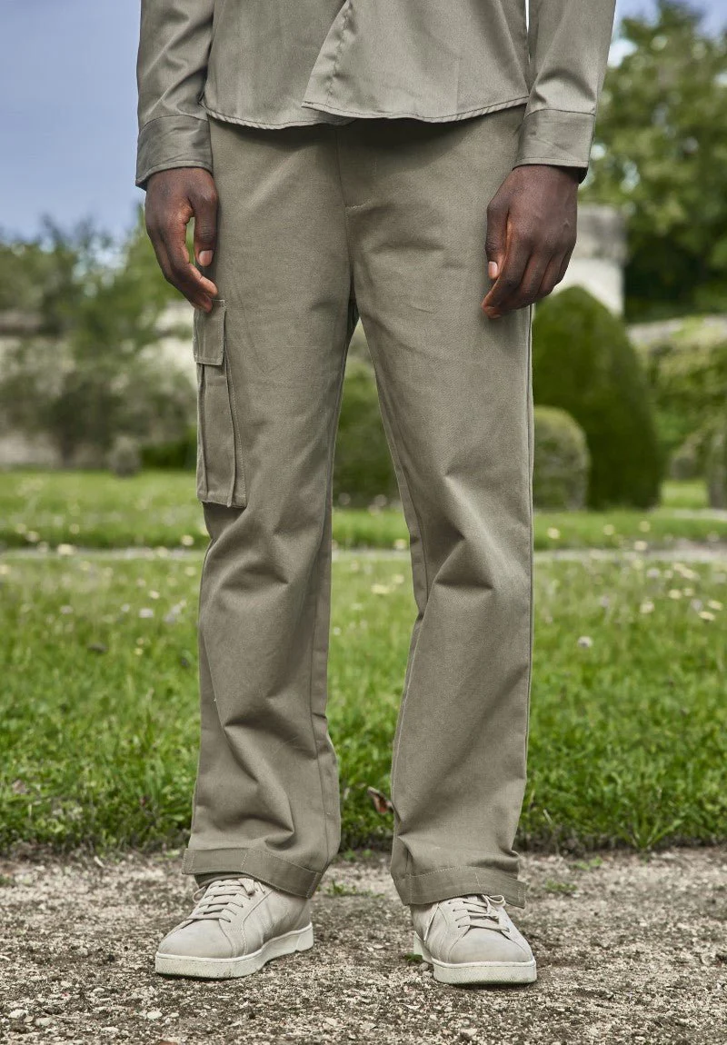 Pantalon cargo toile large