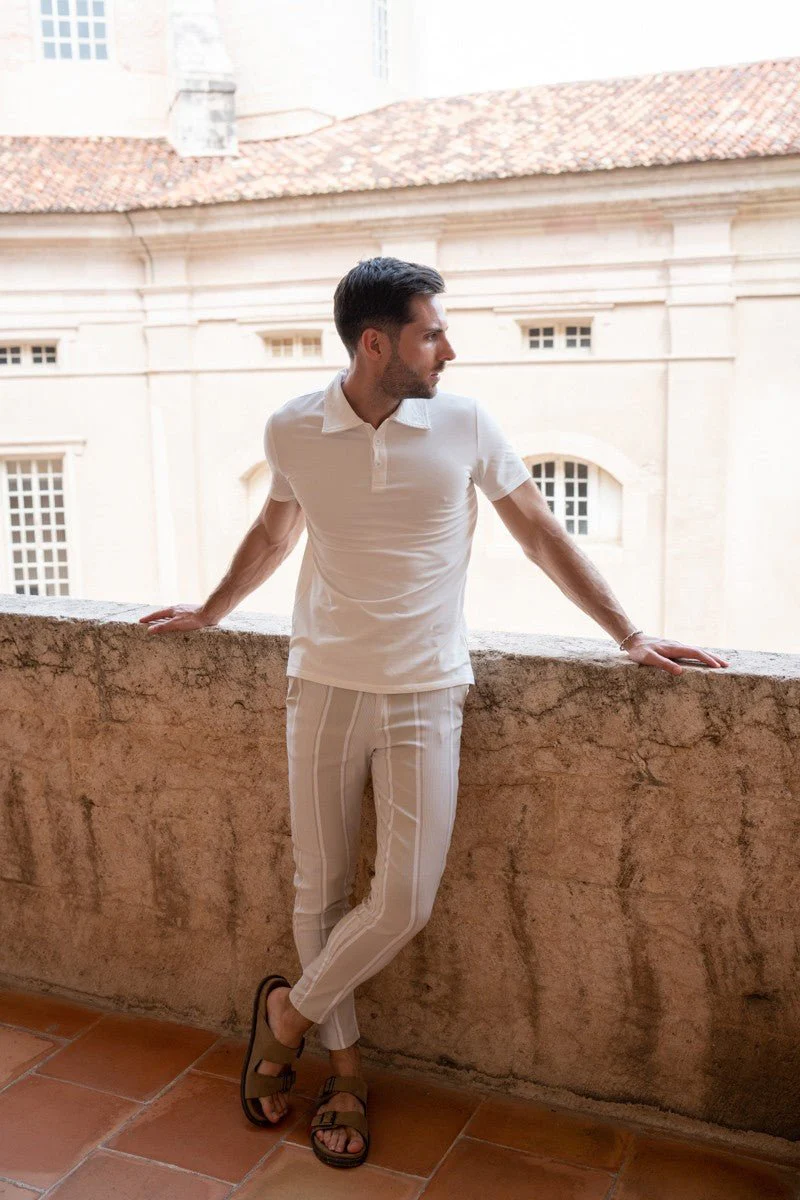 Pantalon chino à rayures - Image 10