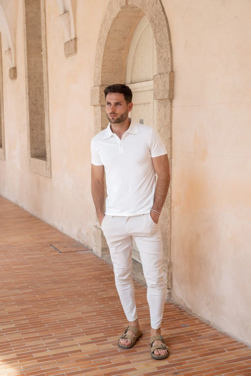 Pantalon chino à rayures - Image 13