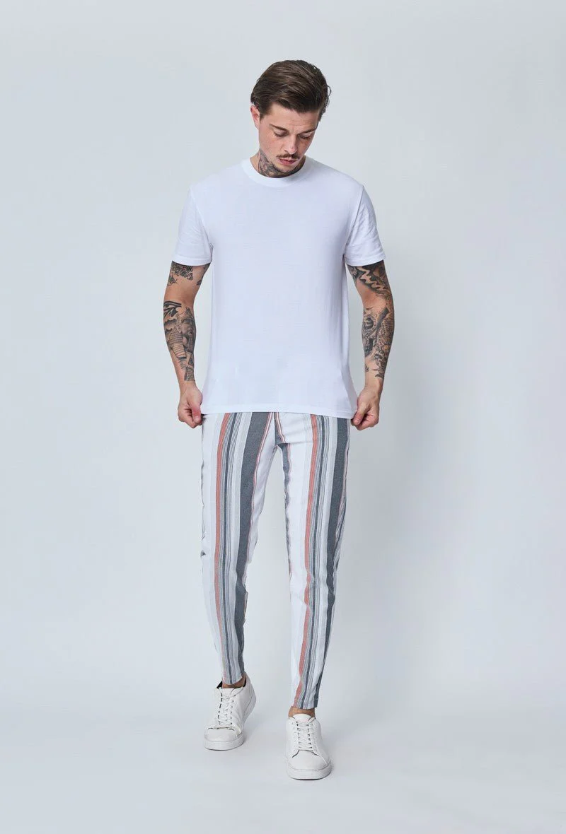 Pantalon chino à rayures - Image 4