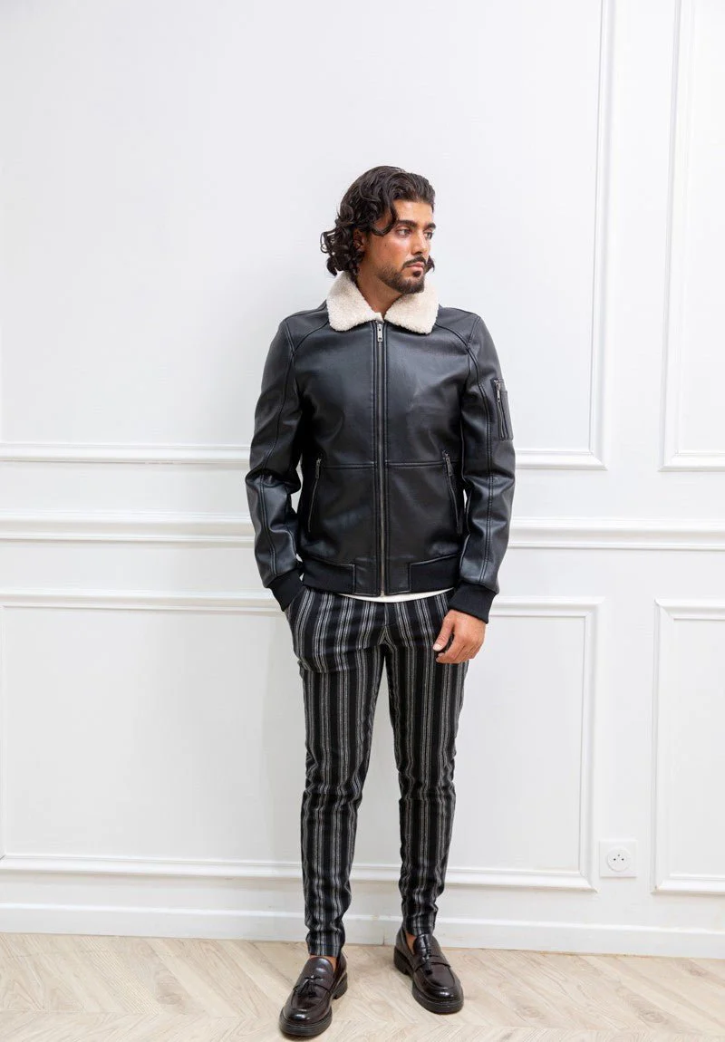 Pantalon chino à rayures - Image 2