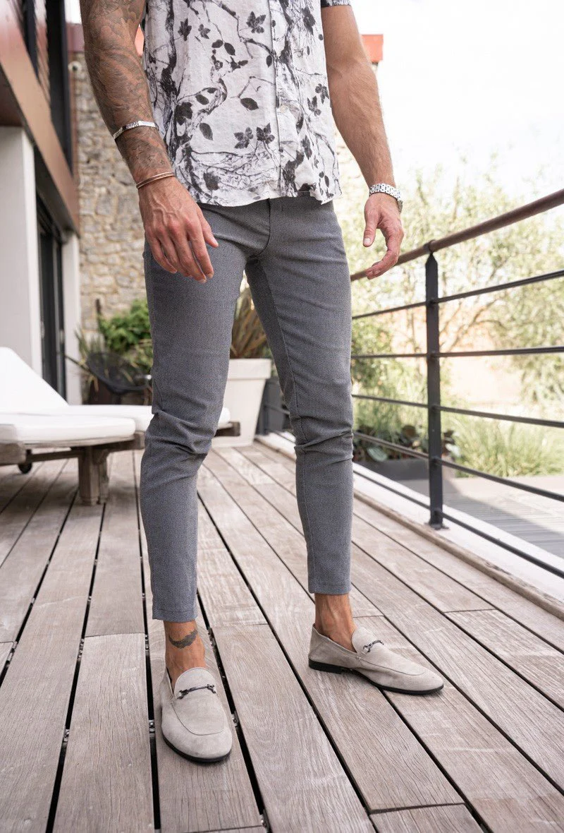 Pantalon chino classique chiné - Image 3