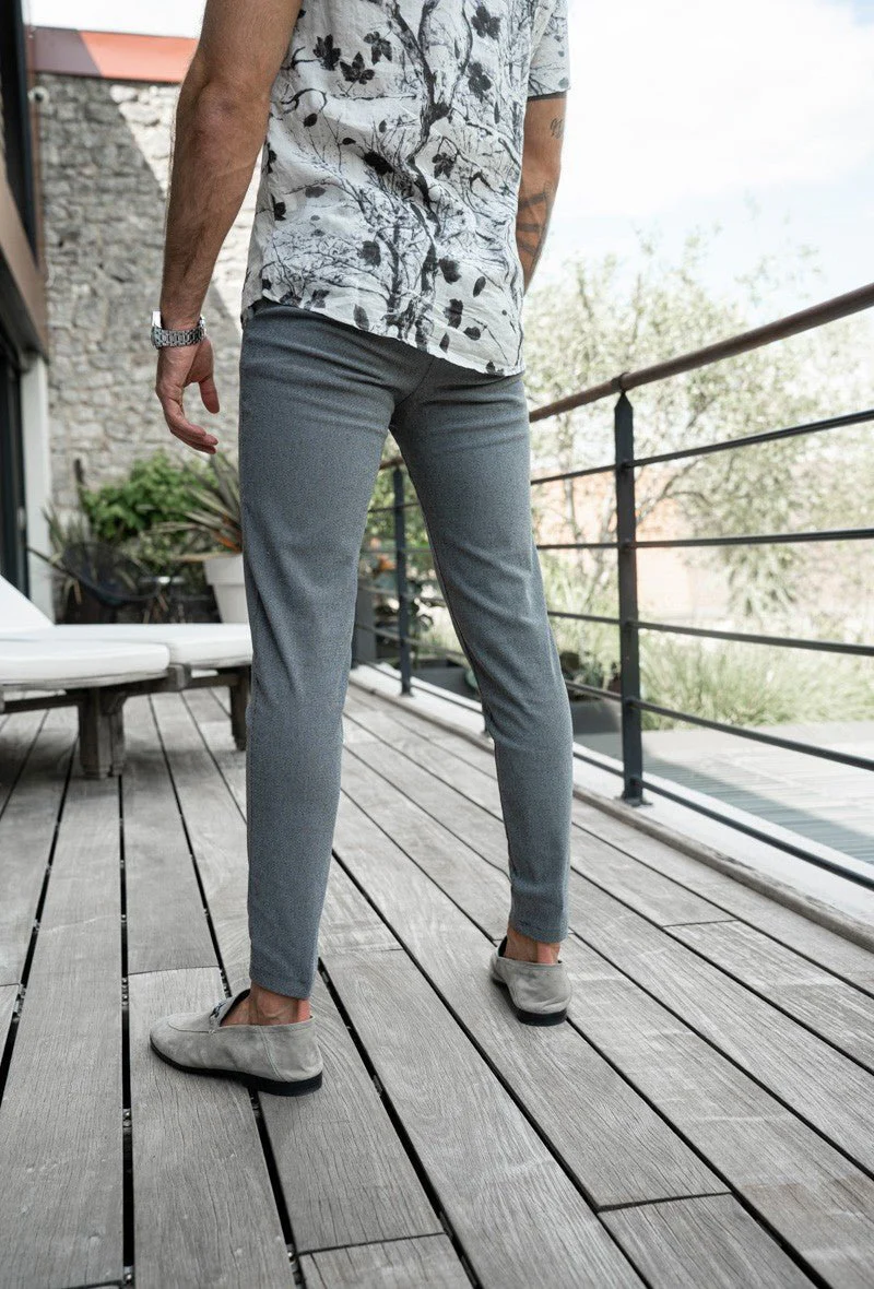 Pantalon chino classique chiné - Image 4