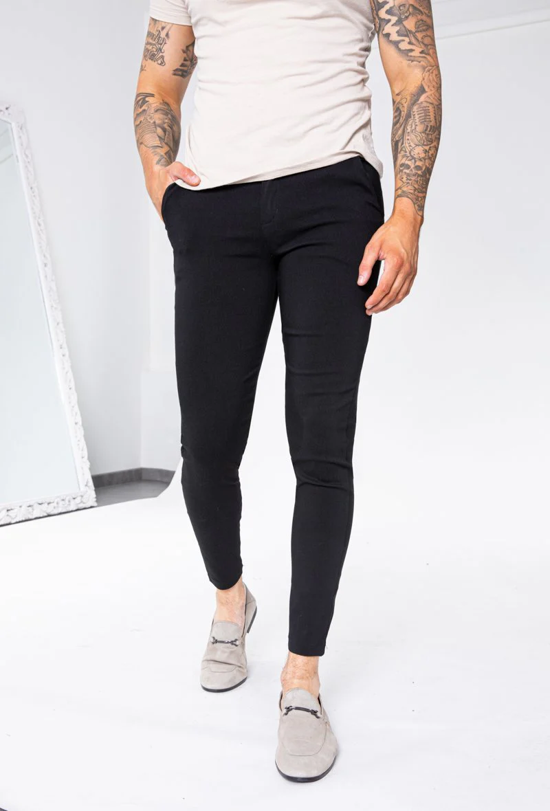 Pantalon chino tendance uni
