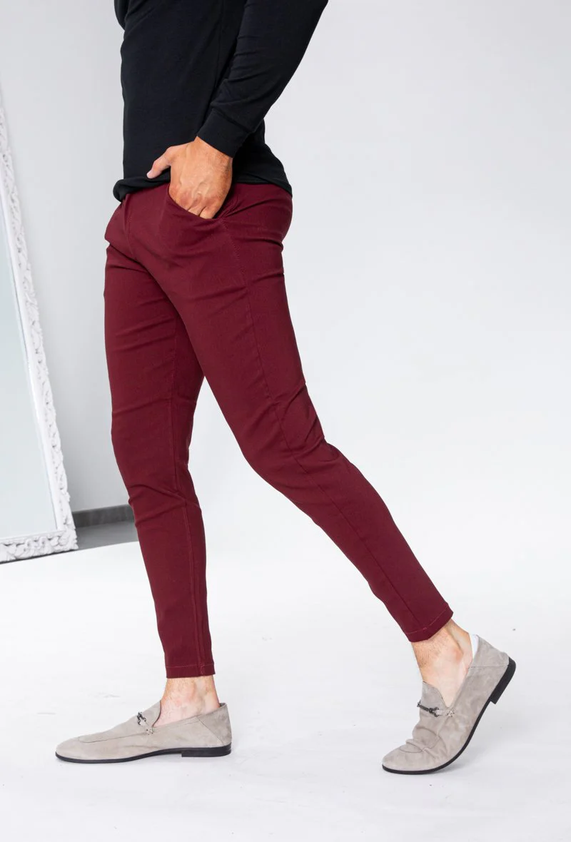 Pantalon chino tendance uni - Image 12