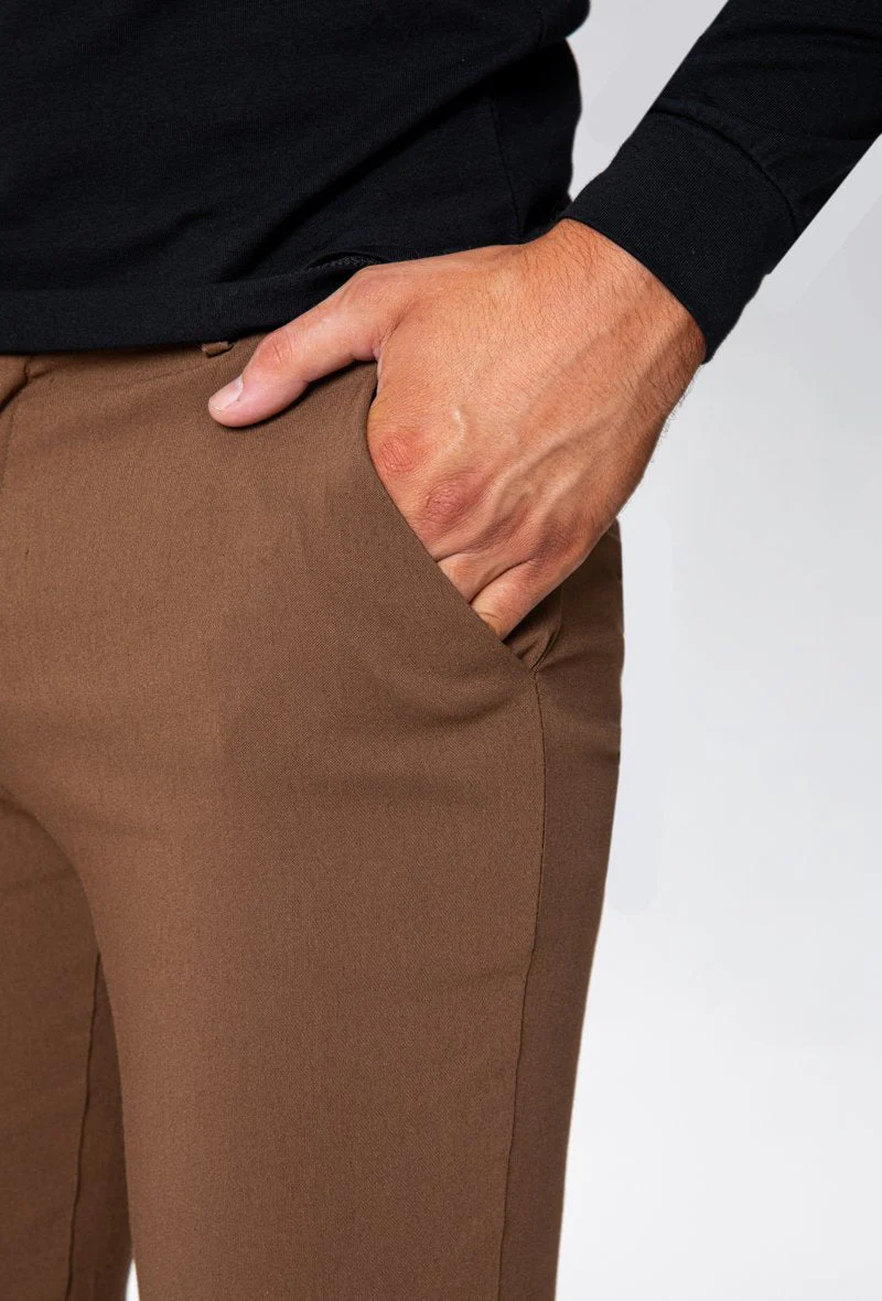 Pantalon chino tendance uni - Image 15