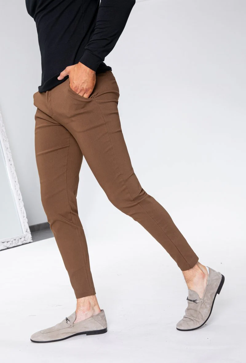 Pantalon chino tendance uni - Image 16