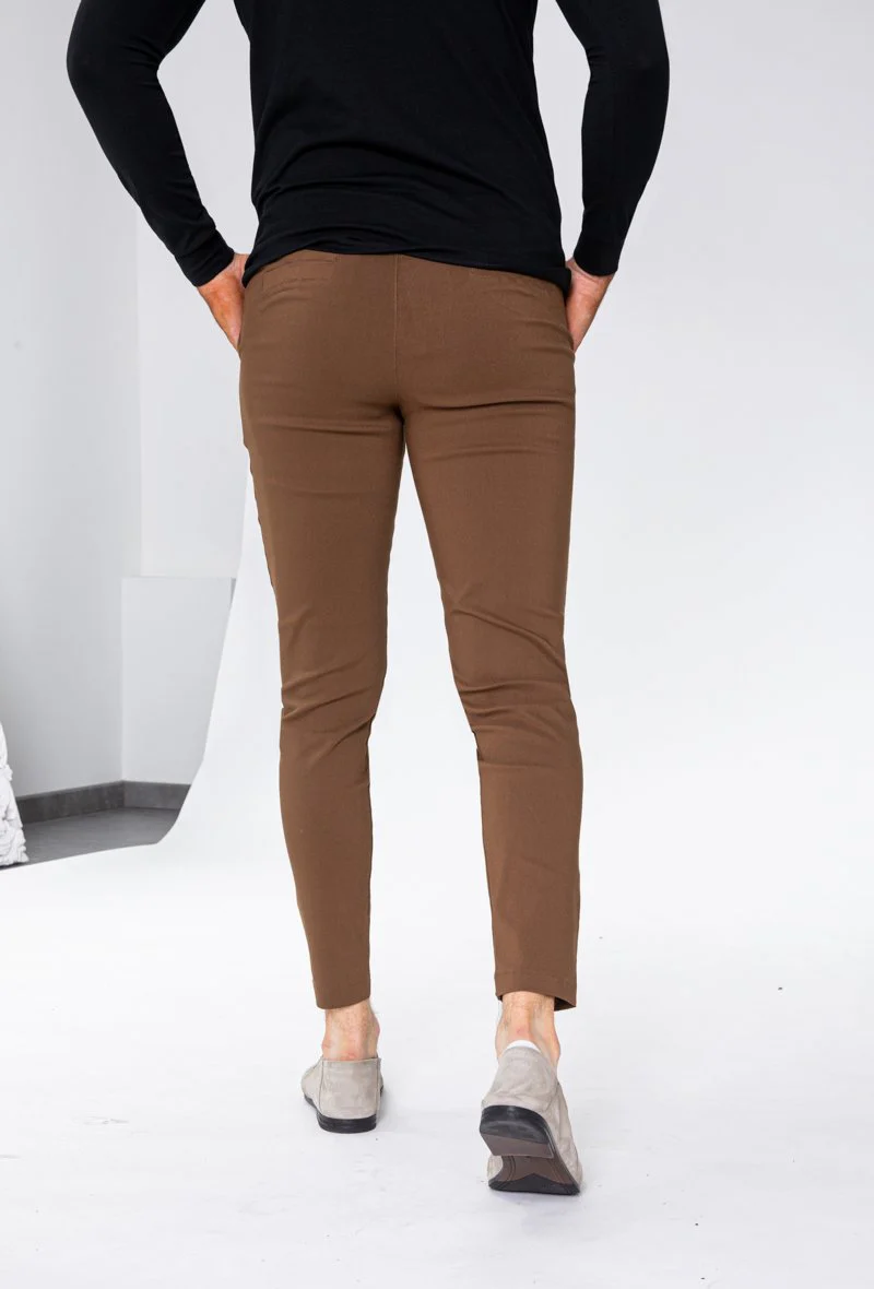 Pantalon chino tendance uni - Image 17