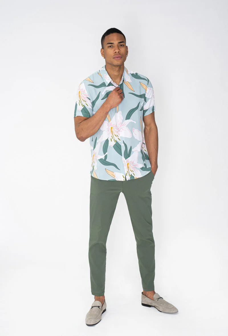 Pantalon chino tendance uni - Image 36