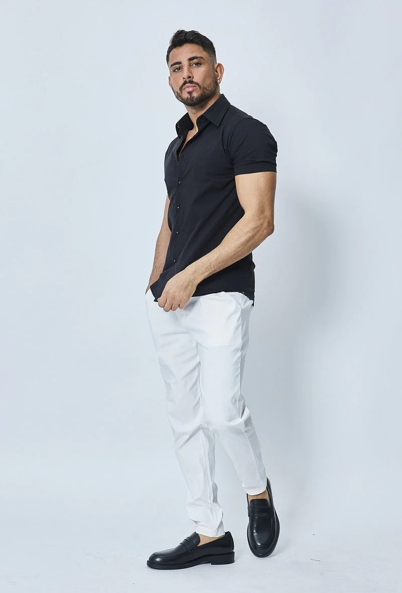 Pantalon chino tendance uni - Image 43