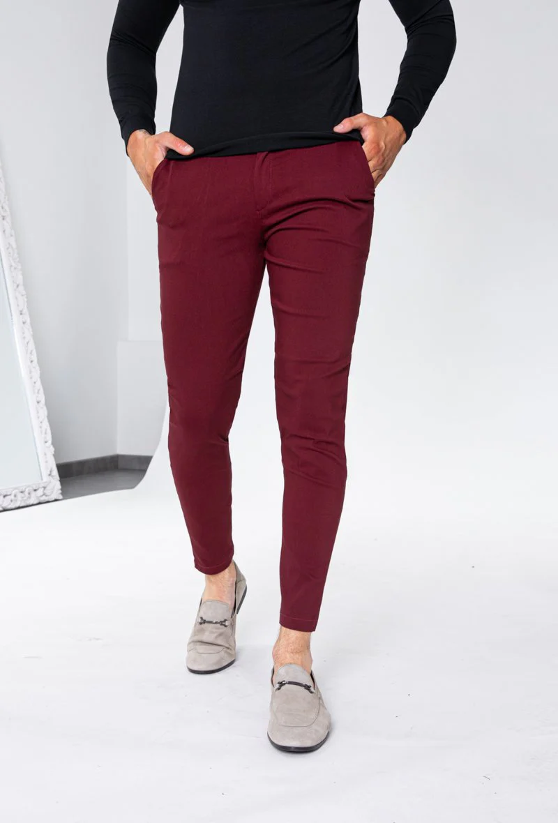 Pantalon chino tendance uni - Image 9