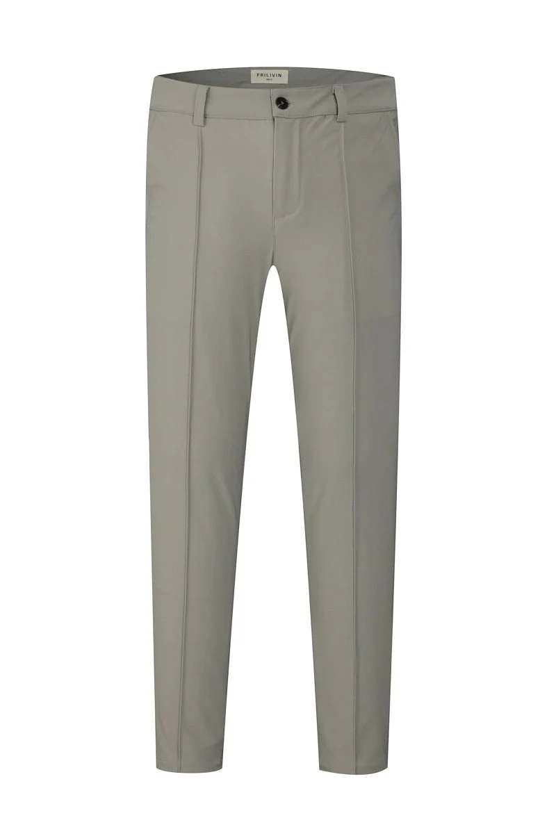 Pantalon chino uni avec glissière - Image 8