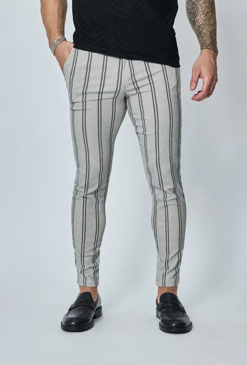 Pantalon classique à rayures stretch - Image 11