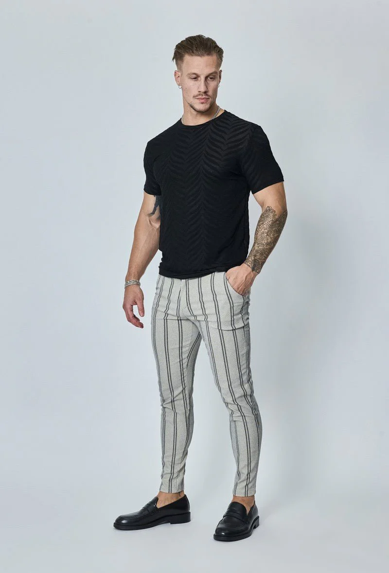 Pantalon classique à rayures stretch - Image 14